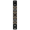 Bead embroidery kit on artificial leather Bracelet (3х22cm) FLBB-121 Black