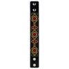 Bead embroidery kit on artificial leather Bracelet (3х22cm) FLBB-122 Black