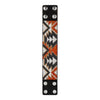 Bead embroidery kit on artificial leather Bracelet (4х22cm) FLBB-099 Black