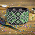 Bead embroidery kit on artificial leather Bracelet (4х22cm) FLBB-115 Black