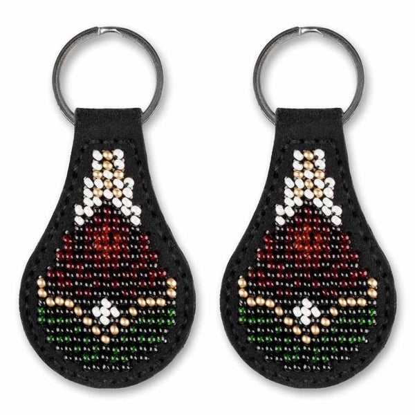 Bead embroidery kit on artificial leather Key