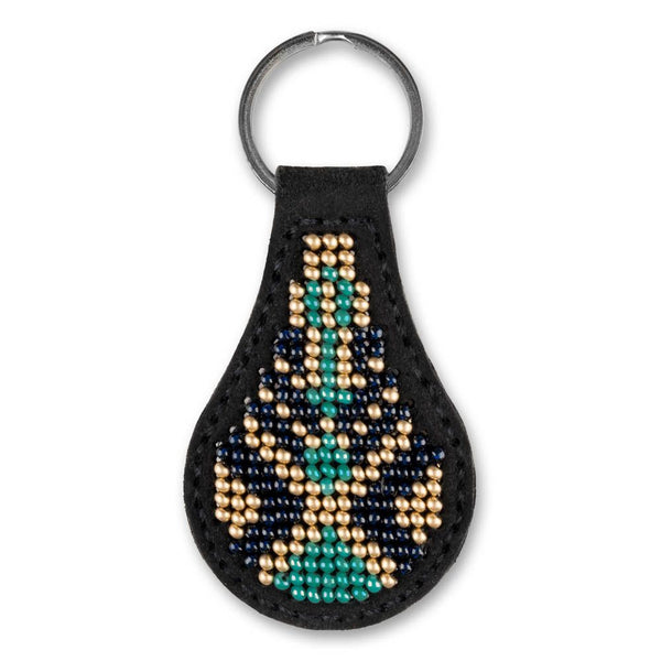 Bead embroidery kit on artificial leather Key