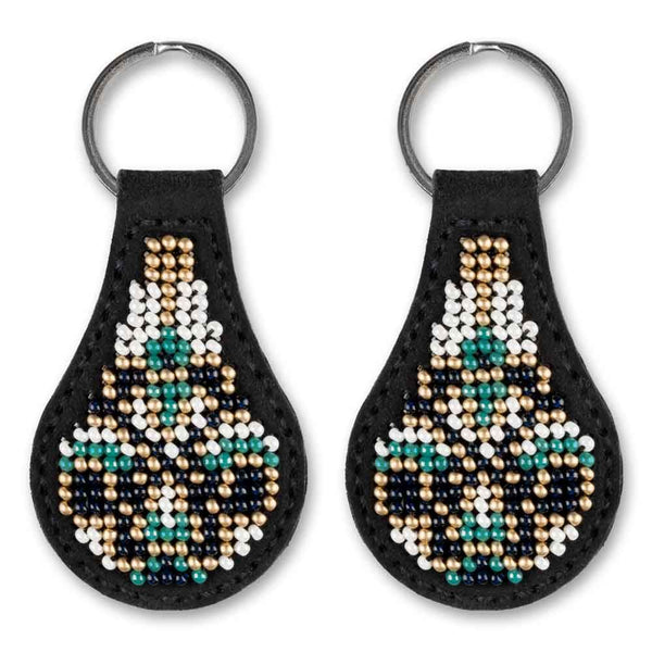 Bead embroidery kit on artificial leather Key