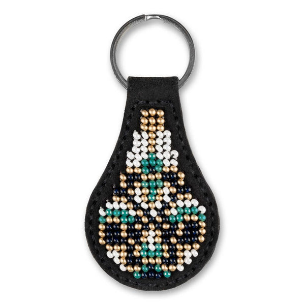 Bead embroidery kit on artificial leather Key