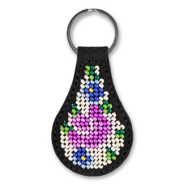 Bead embroidery kit on artificial leather Key