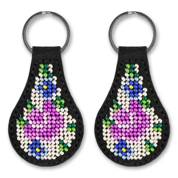 Bead embroidery kit on artificial leather Key