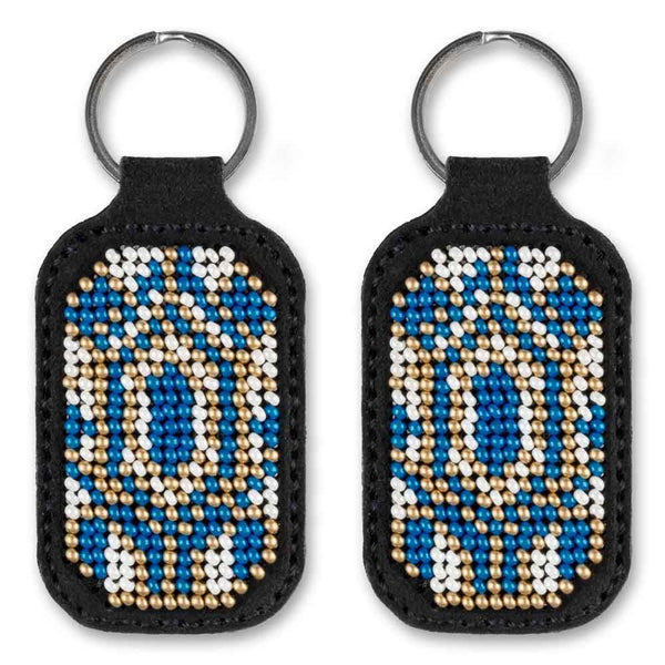 Bead embroidery kit on artificial leather Key