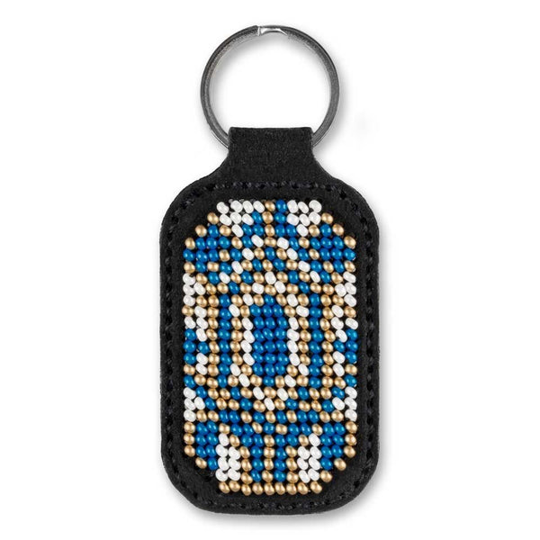 Bead embroidery kit on artificial leather Key