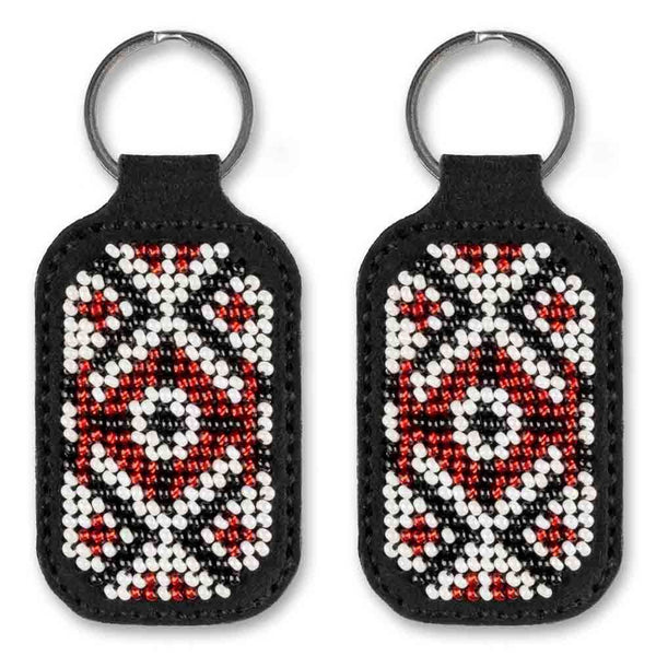 Bead embroidery kit on artificial leather Key