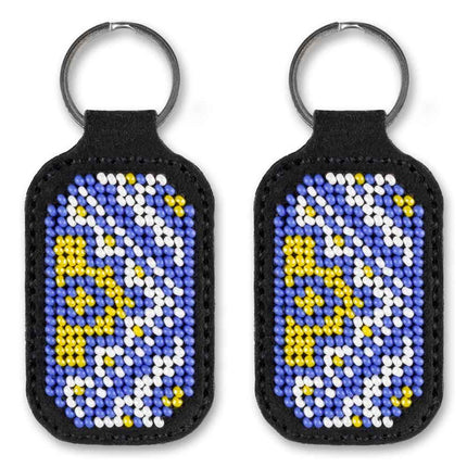 Bead embroidery kit on artificial leather Key