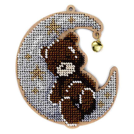 DIY Christmas tree toy kit "Teddy bear on the moon"