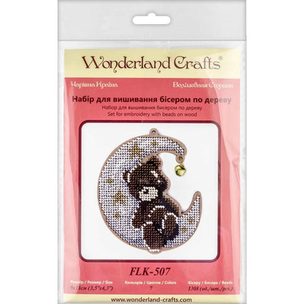 DIY Christmas tree toy kit "Teddy bear on the moon"