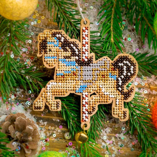 DIY Christmas tree toy kit "Horse"