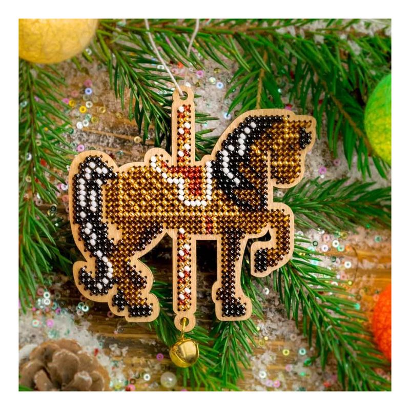 DIY Christmas tree toy kit "Horse"