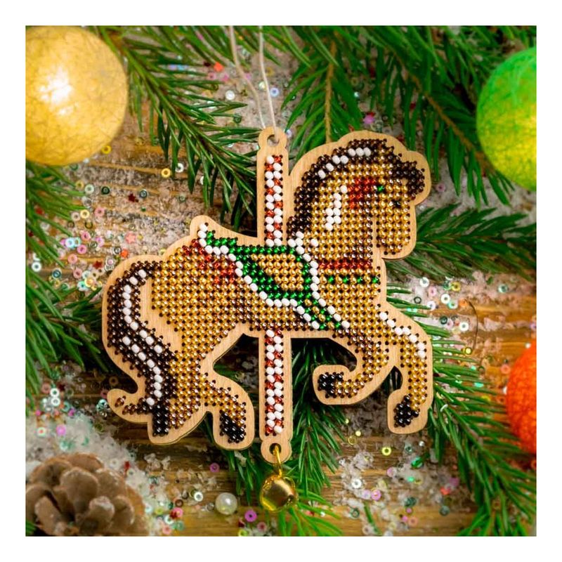 DIY Christmas tree toy kit "Horse"