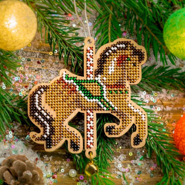 DIY Christmas tree toy kit "Horse"