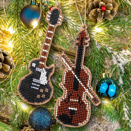 DIY Christmas tree toy kit "Guitar and violin"