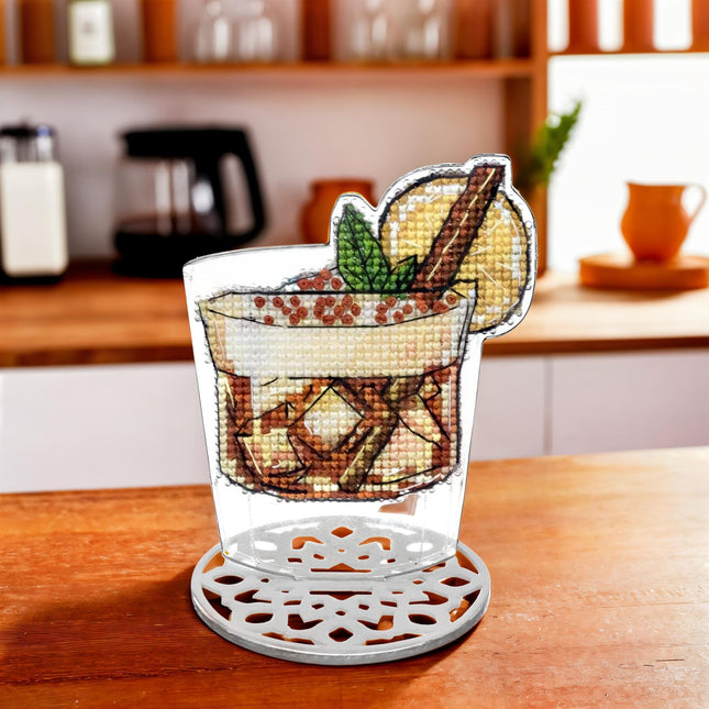 DIY Cross-Stitch Kit: "Cocktail Charm"
