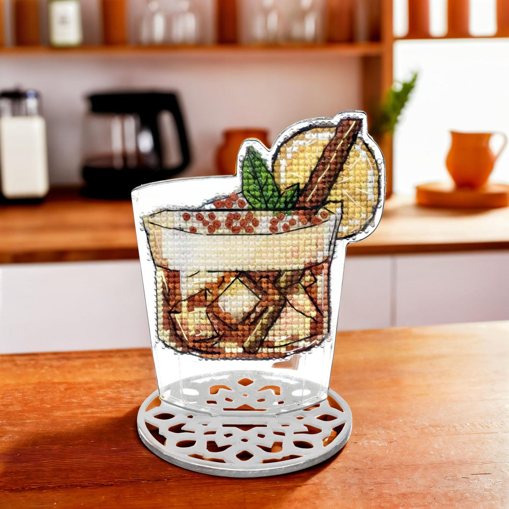 DIY Cross-Stitch Kit: "Cocktail Charm"