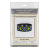Cross-stitch kits on leather "Ethnic ornament" DIY Bracelet embroidery kit