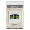 Cross-stitch kits on leather "Ethnic ornament" DIY Bracelet embroidery kit