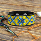 Cross-stitch kits on leather 