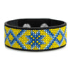 Cross-stitch kits on leather "Ethnic ornament" DIY Bracelet embroidery kit
