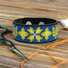 Cross-stitch kits on leather "Ethnic ornament" DIY Bracelet embroidery kit