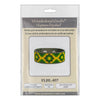 Cross-stitch kits on leather "Ethnic ornament" DIY Bracelet embroidery kit