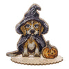 DIY Cross Stitch on Wood Kit "Halloween Dog"