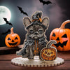 DIY Cross Stitch on Wood Kit "Halloween Dog"