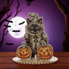 DIY Cross Stitch on Wood Kit "Halloween Cat"