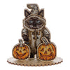 DIY Cross Stitch on Wood Kit "Halloween Cat"