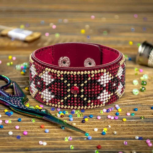 DIY Bracelet Kit – Bead Embroidery Jewelry Making Kit – Handmade Beaded Bracelet Craft kit