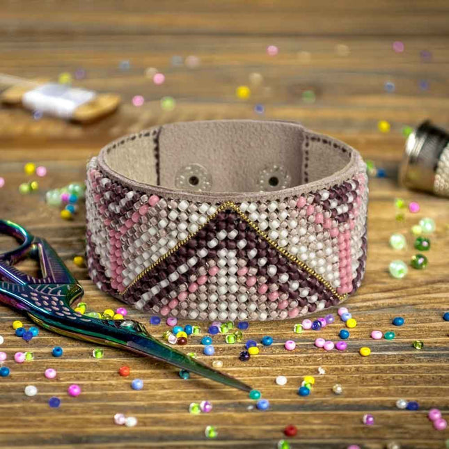 DIY Bracelet Kit – Bead Embroidery Jewelry Making Kit – Handmade Beaded Bracelet Craft kit