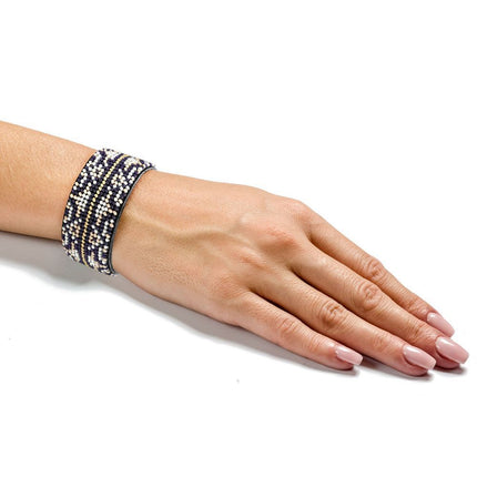 DIY Bracelet Kit – Bead Embroidery Jewelry Making Kit – Handmade Beaded Bracelet Craft kit
