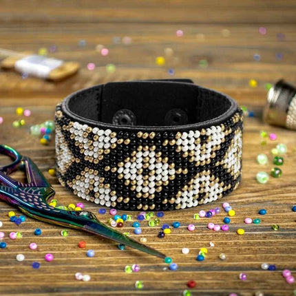 DIY Bracelet Kit – Bead Embroidery Jewelry Making Kit – Handmade Beaded Bracelet Craft kit