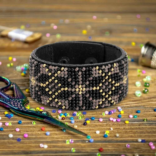 DIY Bracelet Kit – Bead Embroidery Jewelry Making Kit – Handmade Beaded Bracelet Craft kit