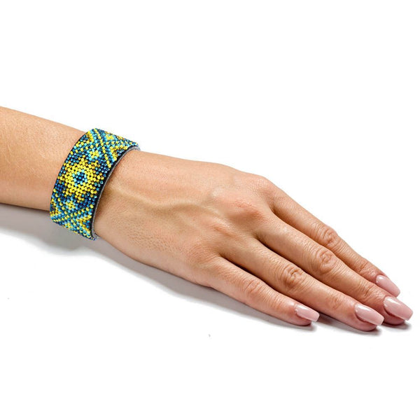 DIY Bracelet Kit – Bead Embroidery Jewelry Making Kit – Handmade Beaded Bracelet Craft kit