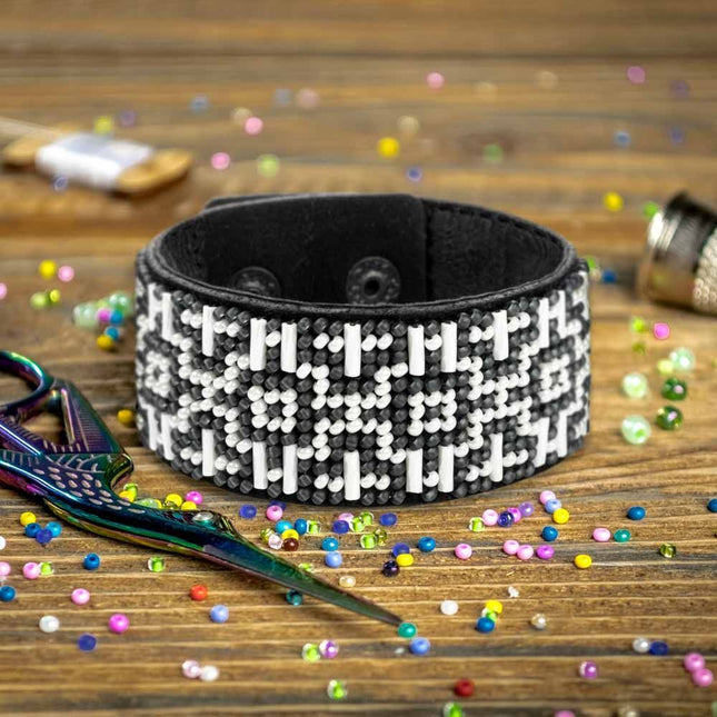 DIY Bracelet Kit – Bead Embroidery Jewelry Making Kit – Handmade Beaded Bracelet Craft kit