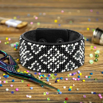 DIY Bracelet Kit – Bead Embroidery Jewelry Making Kit – Handmade Beaded Bracelet Craft kit