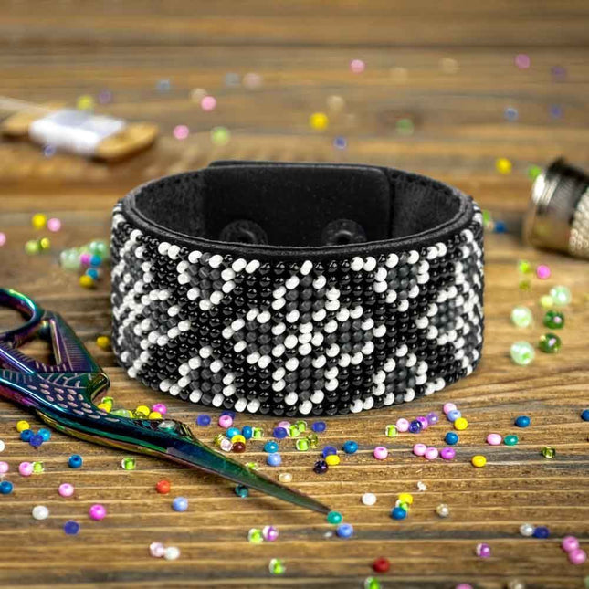 DIY Bracelet Kit – Bead Embroidery Jewelry Making Kit – Handmade Beaded Bracelet Craft kit