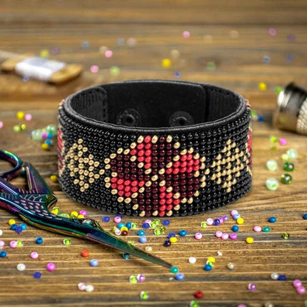 DIY Bracelet Kit – Bead Embroidery Jewelry Making Kit – Handmade Beaded Bracelet Craft kit