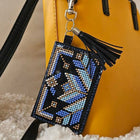 Bead Embroidery Charm Kit on Faux Leather – «Blue Wallet»