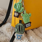 Bead Embroidery Charm Kit on Faux Leather – «Cactuses»