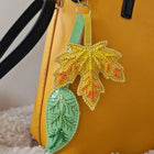 Bead Embroidery Charm Kit on Faux Leather – «Autumn Leaves»