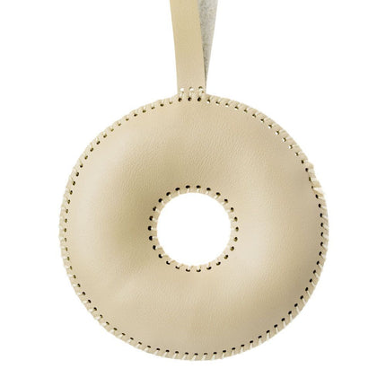 Bead Embroidery Charm Kit on Faux Leather – «Glazed Donut»