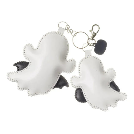 Bead Embroidery Charm Kit on Faux Leather – «Funny Ghosts»