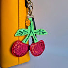 Bead Embroidery Charm Kit on Faux Leather – «Cherry »