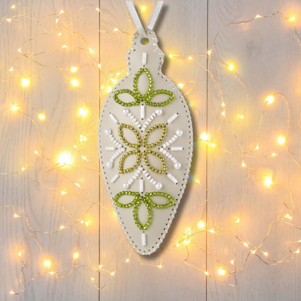 Beaded Embroidery Kit “Icicle Christmas Ornament”